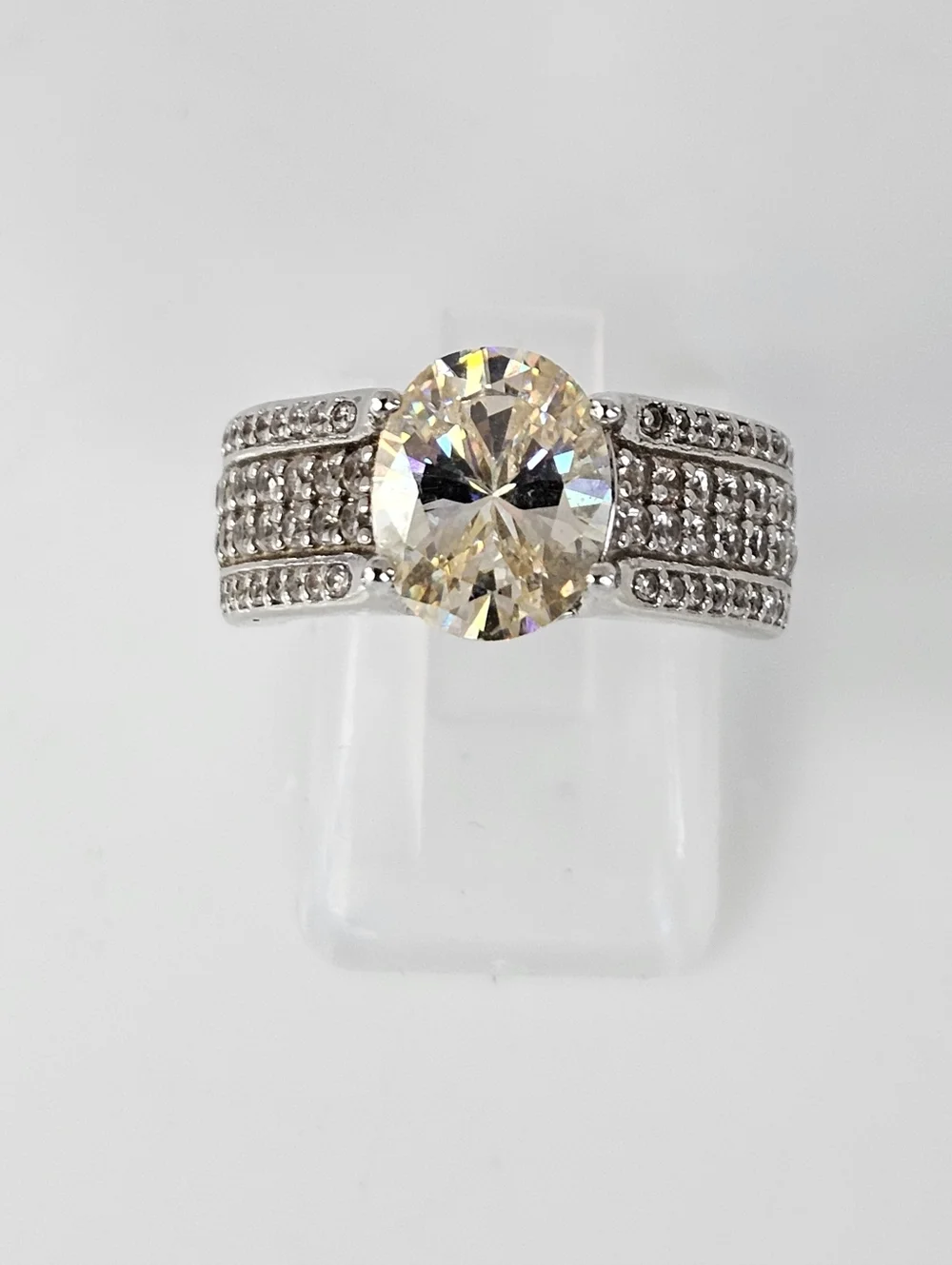 Rare Strontium Titanate & Zircon Ring Sterling Silver Size 6! - Picture 5 of 8